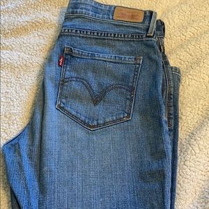 Levi’s 525 straight leg.  Perfect waist.